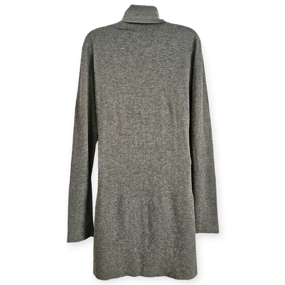 NWT Autumn Cashmere gray turtleneck tunic sweater dress Womens XLarge - Picture 3 of 6